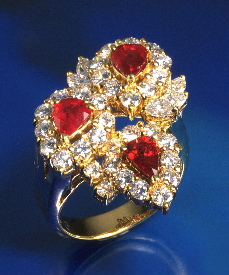 ルビーダイヤリング K18の買取実績